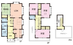 ４LDK＋バルコニー×2