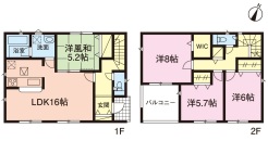 2号棟　4LDK+WIC