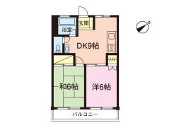 ２DK　室大変キレイです。