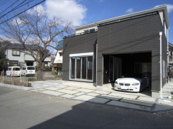 ガレージ付き施工例