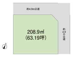 角地　60坪超
