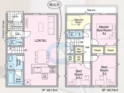 (2号棟)、価格4288万円、3LDK、土地面積107.43㎡、建物面積85.86㎡