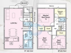 (1号棟)、価格4388万円、3LDK、土地面積109.2㎡、建物面積85.86㎡