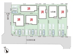 最終1棟となりました～
最大で4台駐車可能なゆとりあるカースペース◎
お友達やご親戚の方もたくさん呼べちゃいます♪