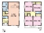 広々２０．７帖のＬＤＫに６．１帖の居室が３部屋。４．６帖のサービスルーム付きです。各部屋の収納に加えて床下収納も２か所あります。